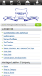 Mobile Screenshot of heritageleatherco.com