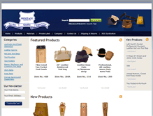 Tablet Screenshot of heritageleatherco.com